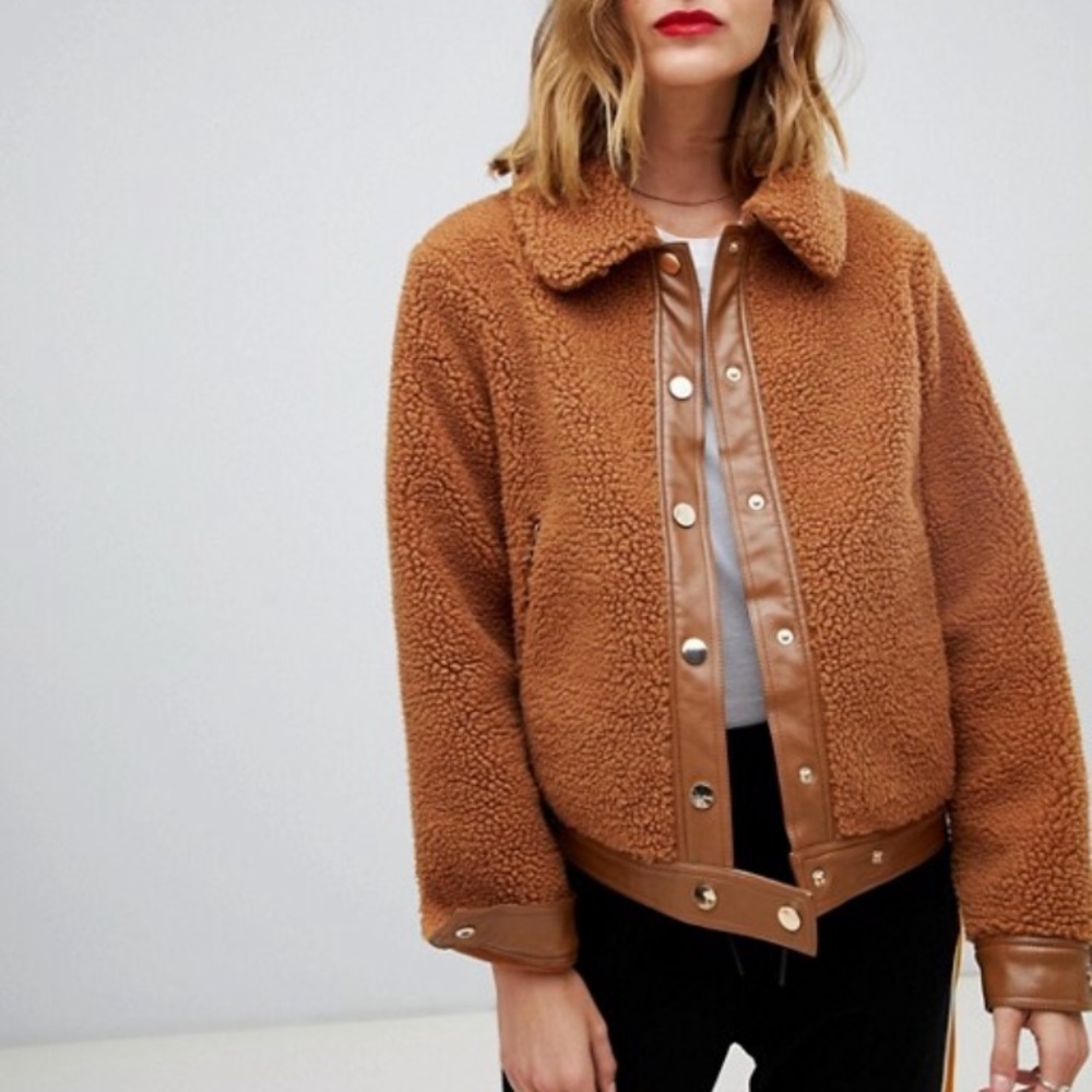 Pieces teddy jacket